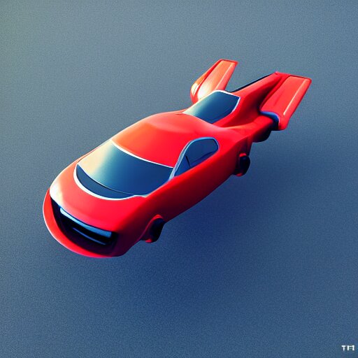 futuristic sports flying car, hyperrealistic, cinema 4 d, cinematic 