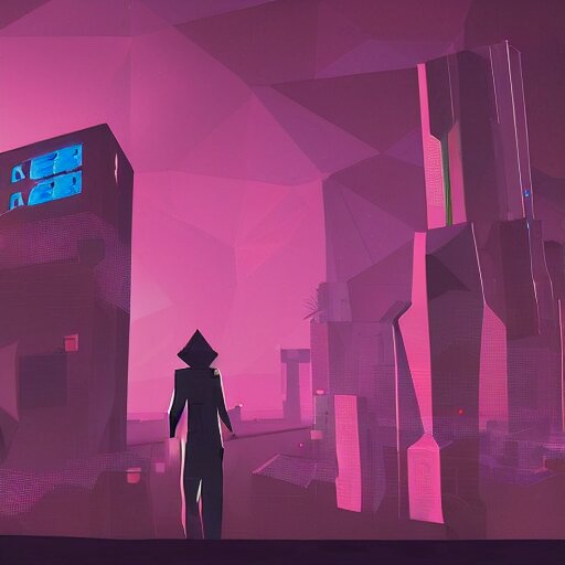 polygonal cyberpunk