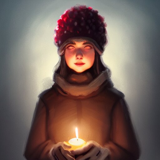 an adventurer wearing a black night cap with a pom pom at the end, holding a candle, portrait, d & d, science fiction, concept art, matte, sharp focus, illustration, concept art, jason chan 