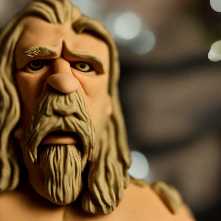 a cinematic film still of a claymation stop motion film the big lebowski, portrait, shallow depth of field, 8 0 mm, f 1. 8 