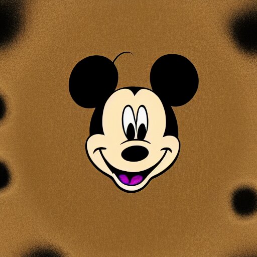 Lexica Mickey Mouse Head Distorted Vhs Glitch Varied Textures Wet