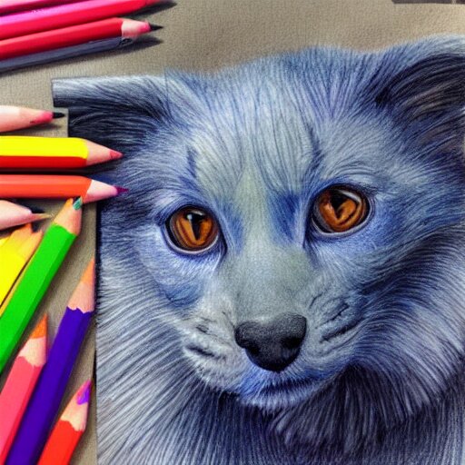  Colored pencil art on paper, highly detailed, artstation, PrismaColor