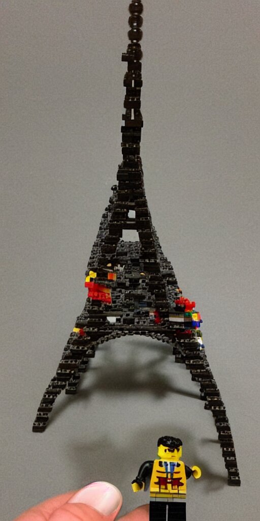 Eiffel tower made with Lego