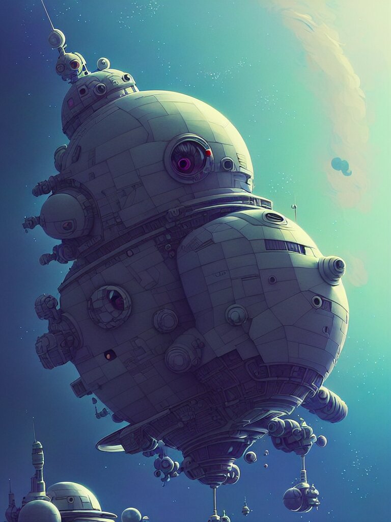 space ship, moody, fluffy, ::alejandro jodorowsky, studio ghibli, beeple and James Gilleard and Justin Gerard :: ornate, dynamic, particulate, intricate, elegant, highly detailed, centered, artstation, smooth, sharp focus, octane render, 3d