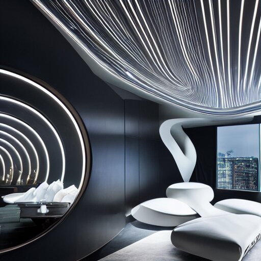 room designed by zaha hadid 