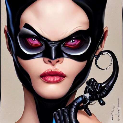 Lexica - Lofi venom catwoman portrait, Pixar style, by Tristan Eaton ...