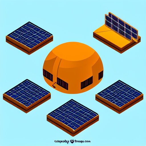 cute isometric solar system 