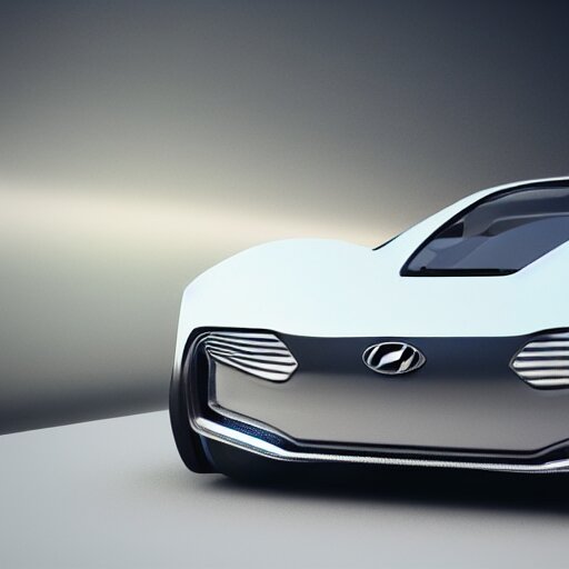 Hyundai angular concept car, 3d render, unreal engine 5, octane render, 4k, low contrast, ray tracing, serene landscape, calm, relaxing, beautiful landscape, highly detailed, high quality, product photo, hyperrealistic, concept art, symmetrical, centered, godrays