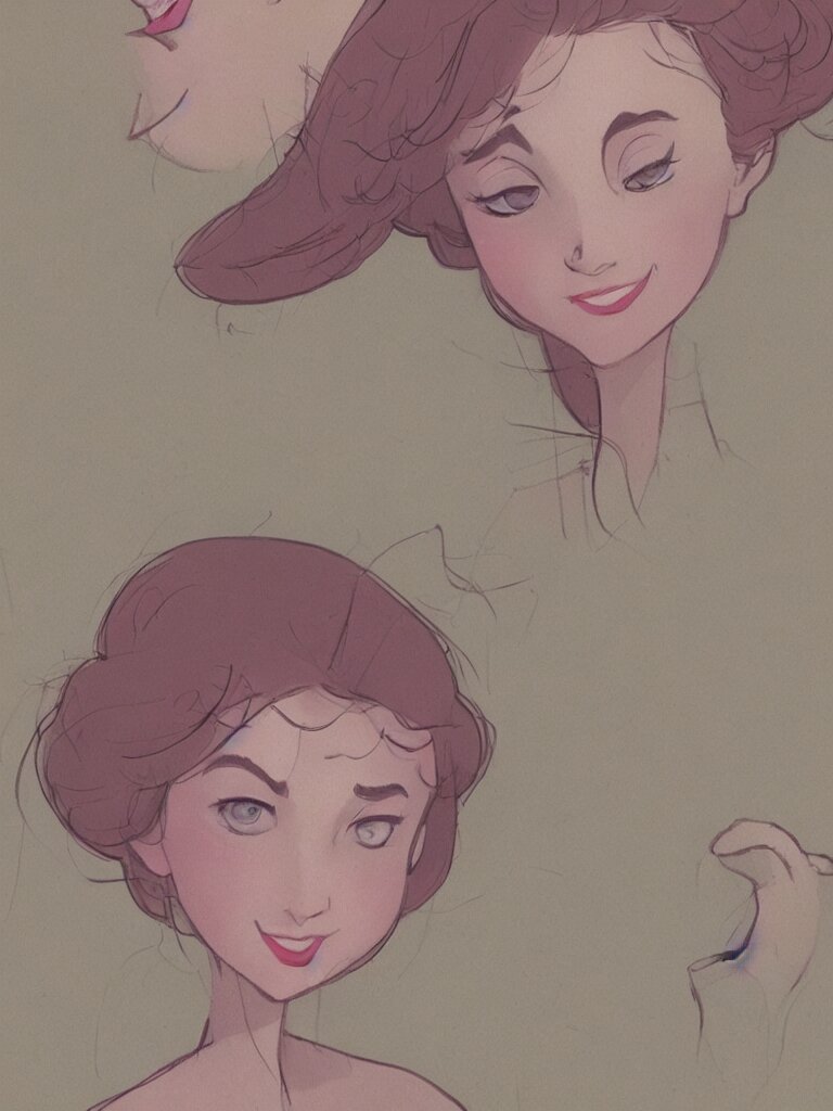 blushing beauty by disney concept artists, blunt borders, rule of thirds 