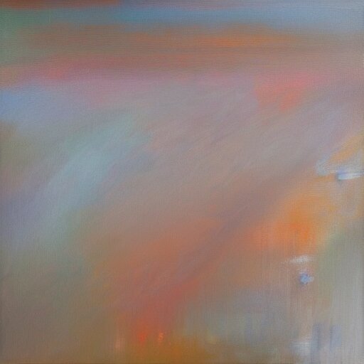 silent beams shining through calm winds, abstract, oil on canvas, brushstrokes, 