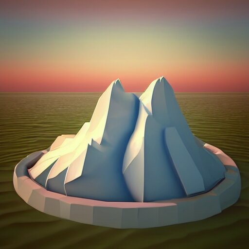 floating island in the sky, low poly, isometric art, 3d art, high detail, artstation, concept art, behance, ray tracing, smooth, sharp focus, ethereal lighting