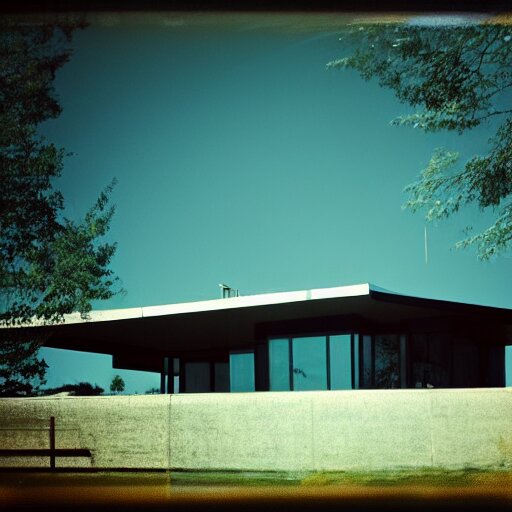 modern house on the lake, artwork by tadao ando, mystic, melancholy, pinhole analogue photo quality, lomography, blur, unfocus, cinematic, foil effect, holographic effect 