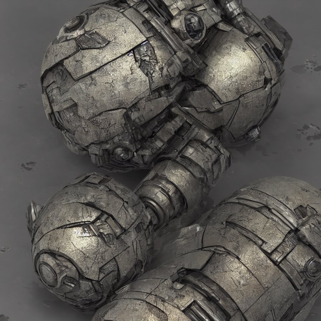 a cyberpunk energy grenade, photo realistic weathered materials, highly detailed, octane render