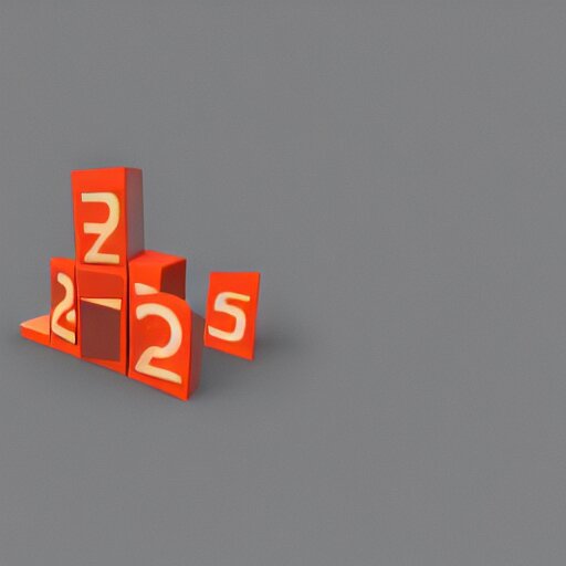 3 d render of 2 d dimension 