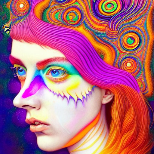 an extremely psychedelic portrait of a cake, surreal, lsd, face, detailed, intricate, elegant, lithe, highly detailed, digital painting, artstation, concept art, smooth, sharp focus, illustration 