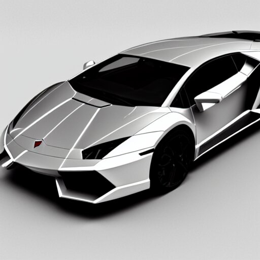 wireframe 3d model, Lamborghini