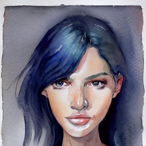 watercolor art on paper, libra girl portrait, highly detailed, artstation, masterpiece, award - winning 