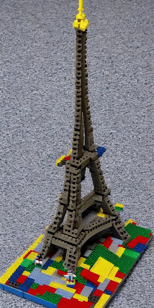 Eiffel tower made with Lego