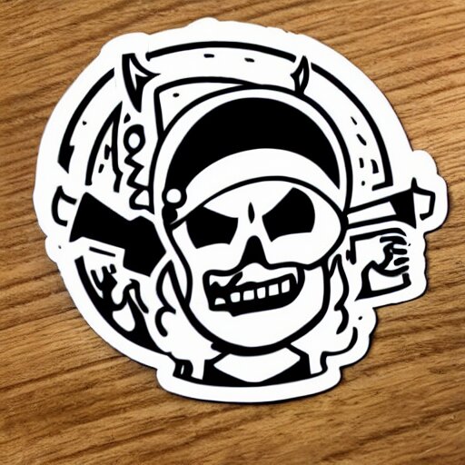 die cut sticker, you are a crew member of the future king of the pirates 