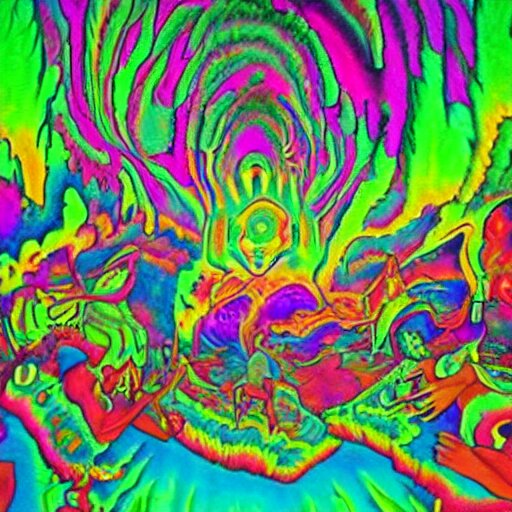 tripping on acid and dmt, surreal 