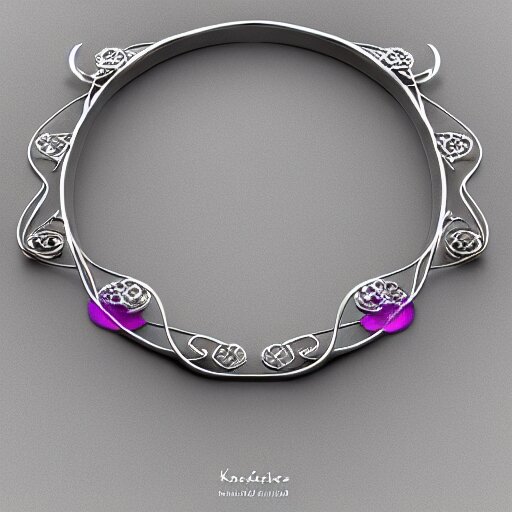 intricate! organic, nordic wedding ring, necklace, gemstones, isolated on dreamy floral background, refraction, occlusion, lower and upper levels, keyshot render, octane render, vray render 