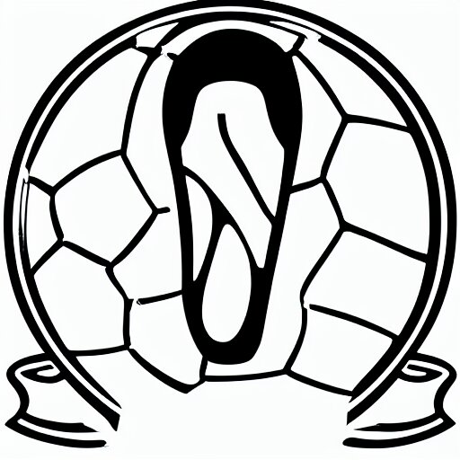 “ silhouette of a person logo, in the style of soccer ( football ) club logo, symmetrical, ai illustrator ” 