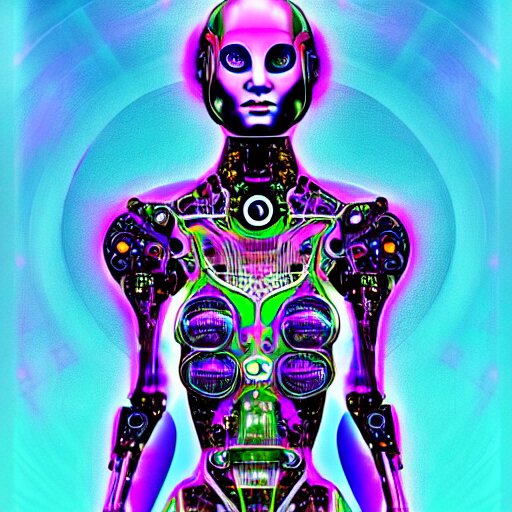 psychedelic organic cyborg by scott davidson 