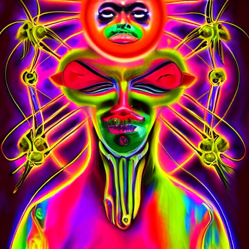 👽 🤖 psychedelic style, surreal, digital painting 