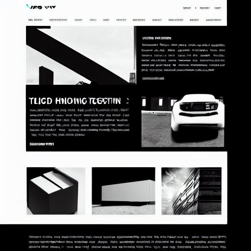 black on white webdesign in style of eric hu, y 2 k, brutalism, acid, techno 