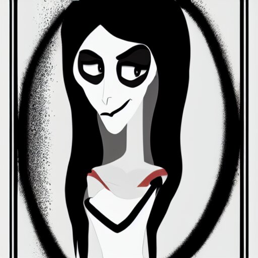 Lexica - Young man portrait, black hair, skinny, corpse bride art style