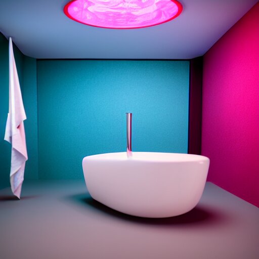 : colorful abstract toilet, cinematic lighting, hyper - realistic, detailed, marcel duchamp, render by c 4 d octane, unreal engine, 8 k 3 d render 