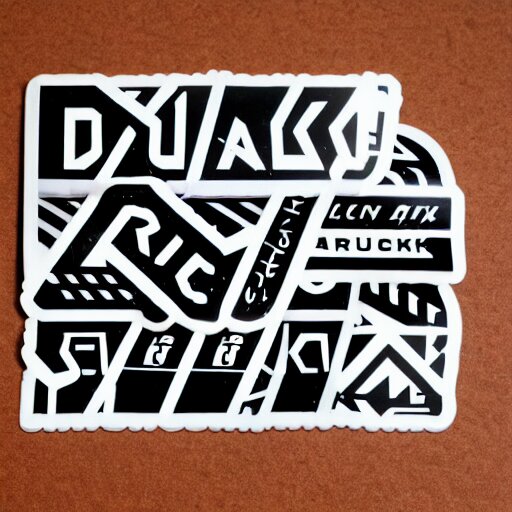 black on white graphic design stickers in style of david rudnick, eric hu, acid, y 2 k, brutalism 