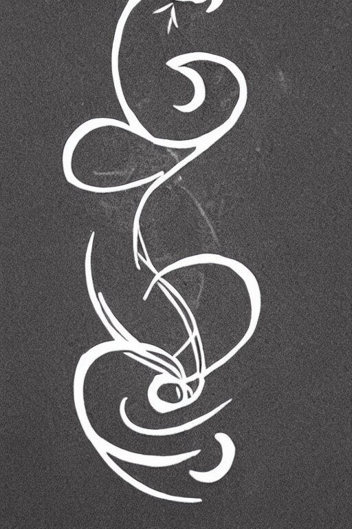 a simple tattoo design of birds flying in a 8 spiral, black ink, logo 