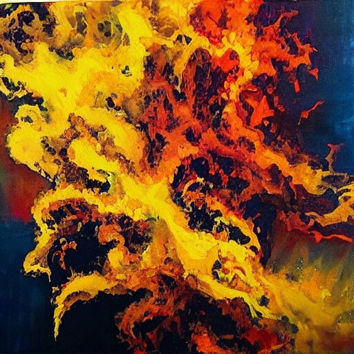 “eruptions oil panting”