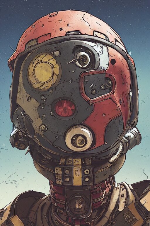 
robot ninja mask helmet bot borderland that looks like it is from Borderlands and by Feng Zhu and Loish and Laurie Greasley, Victo Ngai, Andreas Rocha, John Harris 
