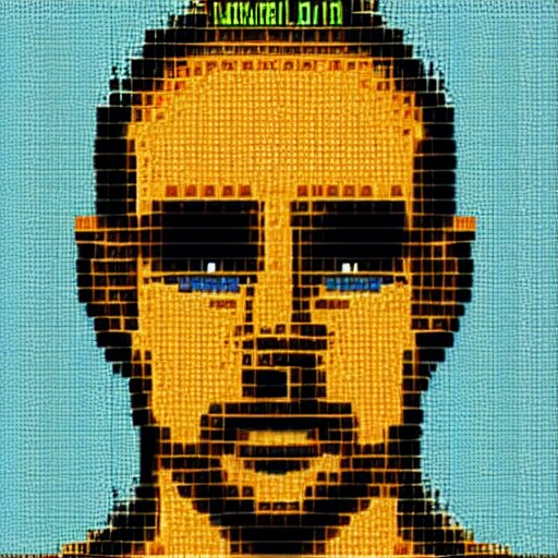 rapper in pixel art 