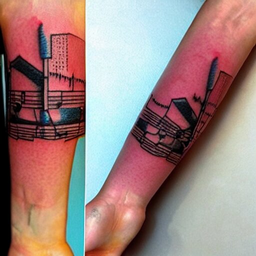 a tattoo inspired by the musical artist aurora aksnes, abstract, pritty. 