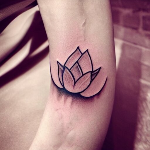 small lotus tattoo 