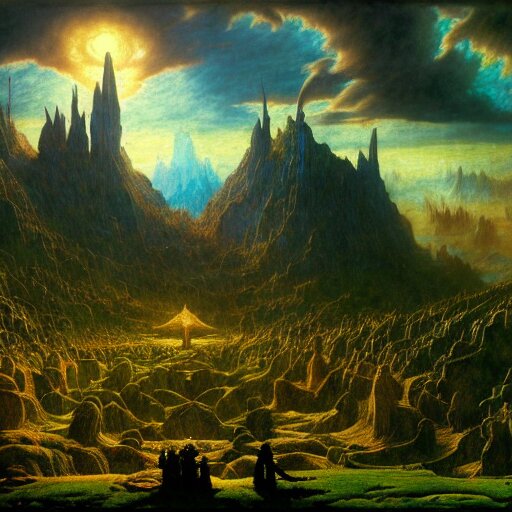 a beautiful and highly detailed matte painting of the lost elven land of avalon, celtic, psychedelic, epic scale, insanely complex, hyperdetailed, sharp focus, hyperrealism, artstation, cgsociety, 8 k, bright colors, by caspar friedrich, albert bierstadt, james gurney, brian froud, 