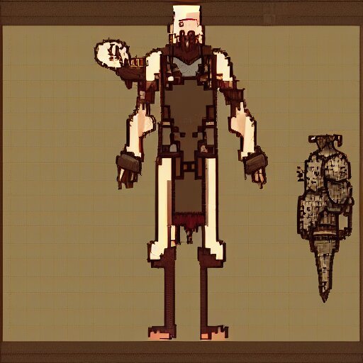 concept art for a magic mechanic, character design, artstation trending # pixelart 