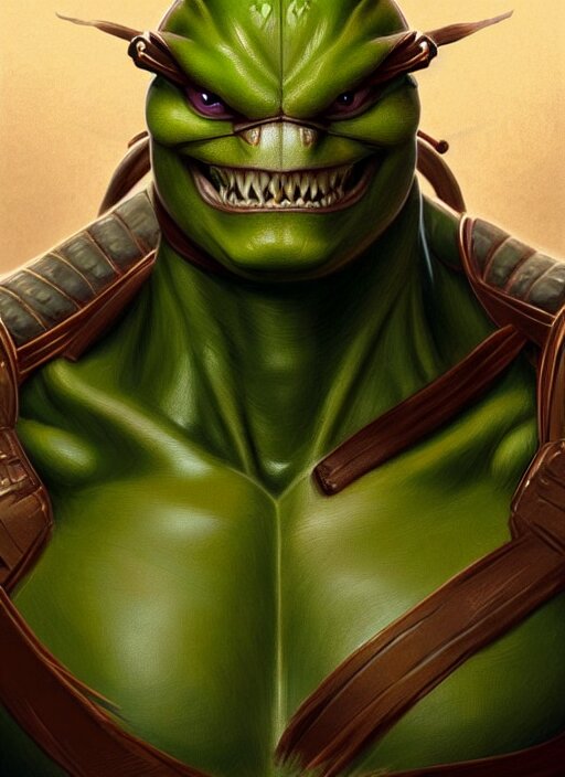 Lexica Portrait Of Aggressive Leonardo From Teenage Mutant Ninja Turtle D And D Muscular 6401