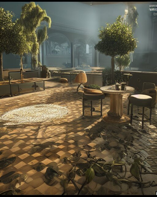 highly detailed vfx espresso, stephen bliss, unreal engine 5, global illumination, detailed and intricate environment 