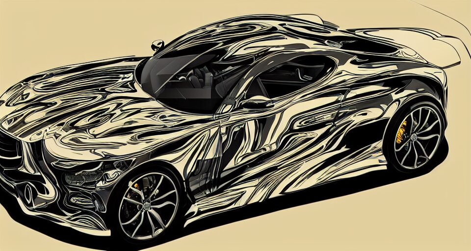 Automotive design art, digital art, trending on Behance,