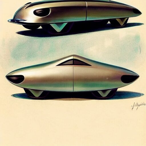 (((((1950s futuristic show car . muted colors.))))) by Jean-Baptiste Monge !!!!!!!!!!!!!!!!!!!!!!!!!!!