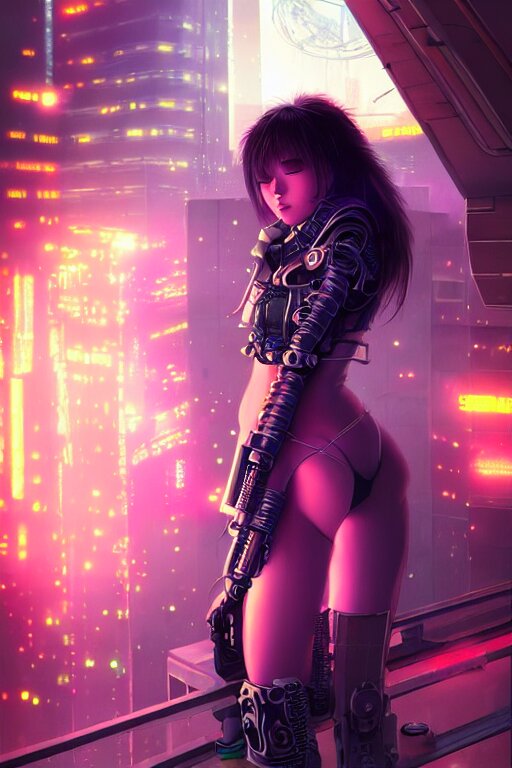 portrait futuristic passionate cyberpunk young female Crusader, in futuristic spotlighting tokyo rooftop cyberpunk night, ssci-fi, fantasy, intricate, very very beautiful, elegant, neon light, highly detailed, digital painting, artstation, concept art, soft light, hdri, smooth, sharp focus, illustration, art by tian zi and craig mullins and WLOP and alphonse mucha