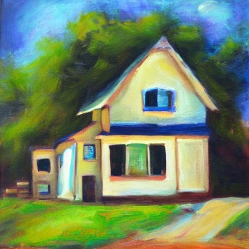 “braking in a house oil panting”