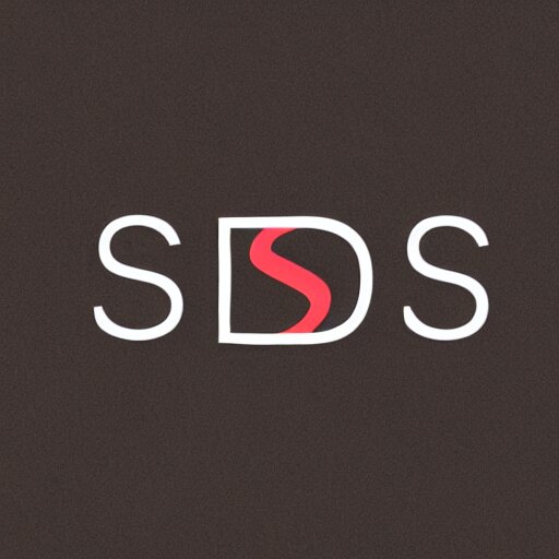 a logo for SD with two letters and also reading Stable Diffusion