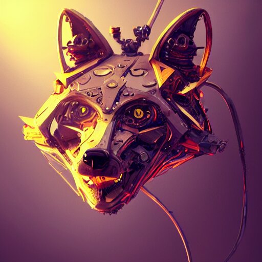 a mechanical robotic fox by viktor antonov, dishonored, concept art, intricate, detailed, dramatic, artstation, colorful 