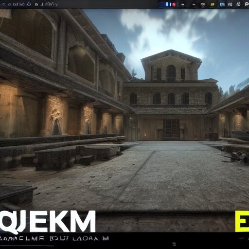 quake e 1 m 1 unreal engine 5, ingame screenshot, hyper detail, realistic 