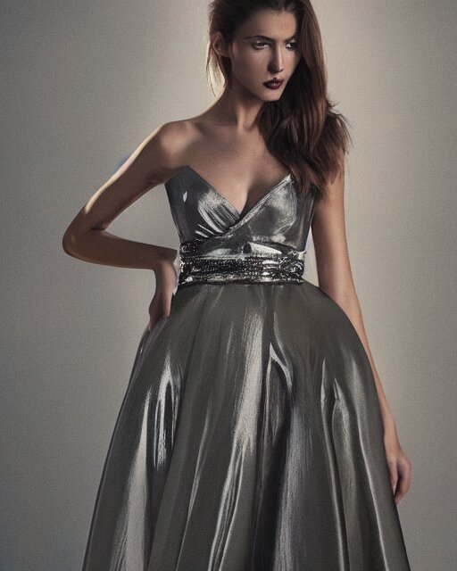 Lexica - shiny satin dress